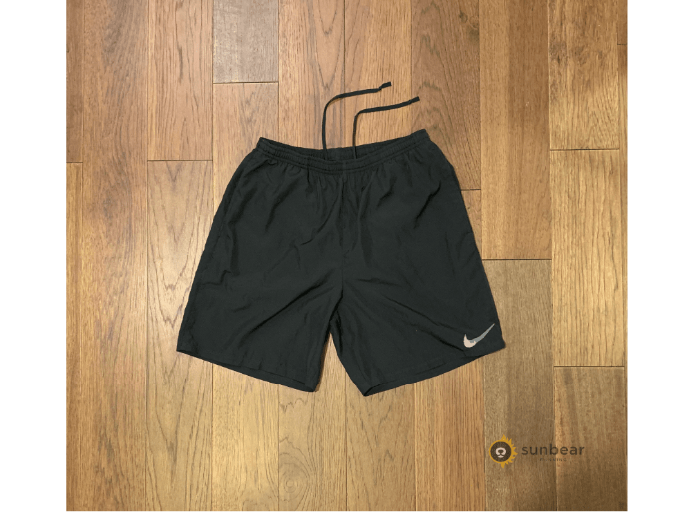 Lightweight running shorts that match the recommendation for fast-drying bottoms in the rain